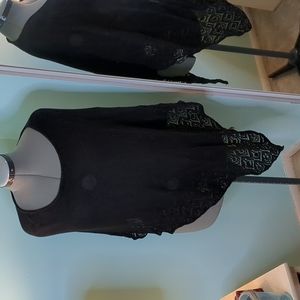 Covington Lace trimmed Poncho